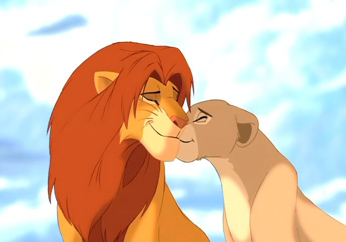 Simba with his lady love, Nala.